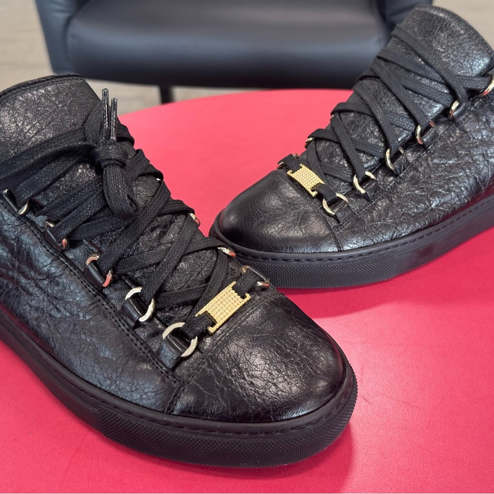 Balenciaga Womens Arena Low ‘Black’ - Picture 3 of 8
